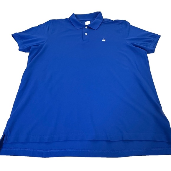 Brooks Brothers Original Fit Short Sleeve Logo Polo Golf Shirt; Royal Blue; XXL - Picture 8 of 9